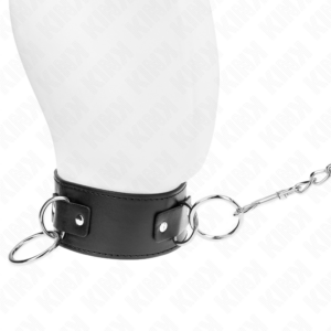 Kink Collar & Gag-Halskette Halskette 65 cm 3 Ringe Modell 2 Einstellbar · Bondage & Handschellen (Bild 3)