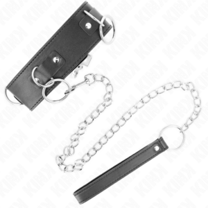 Kink Collar & Gag-Halskette Halskette 65 cm 3 Ringe Modell 2 Einstellbar · Bondage & Handschellen (Bild 5)