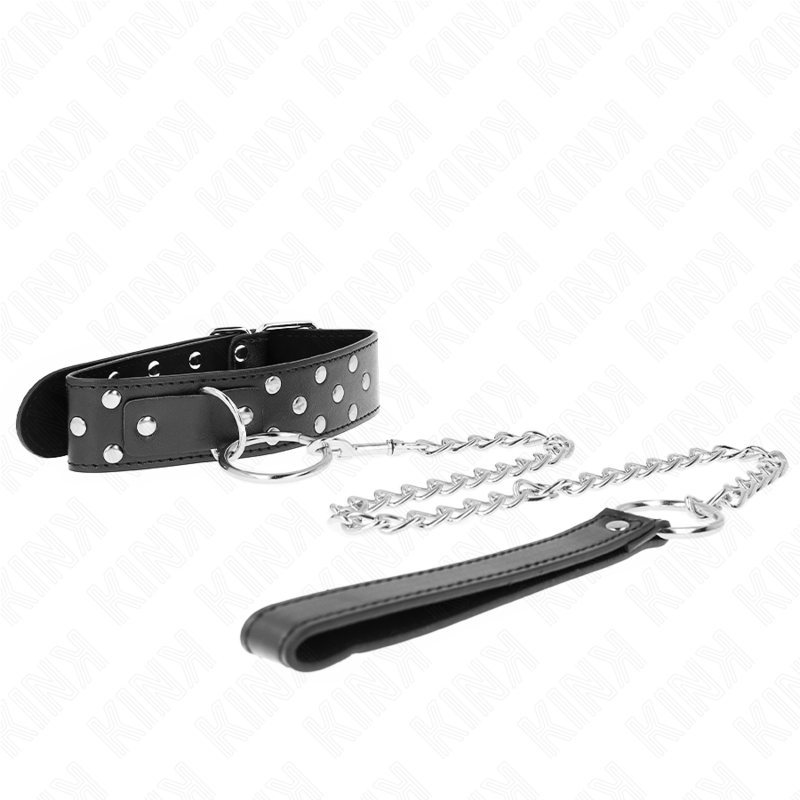 Kink Collar & Gag-Halskette mit Ring und Nacht, Armband 65 cm, Schwarz · Bondage & Handschellen (Bild 2)