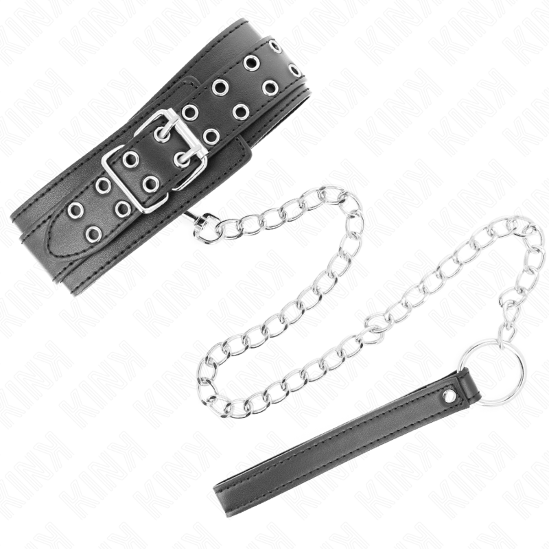 Kink Collar & Gag-Halskette mit Armband 65 cm Fibbie Silber · Bondage & Handschellen (Bild 2)