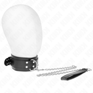 Kink Collar & Gag-Halskette mit Armband 65 cm Fibbie Silber · Bondage & Handschellen