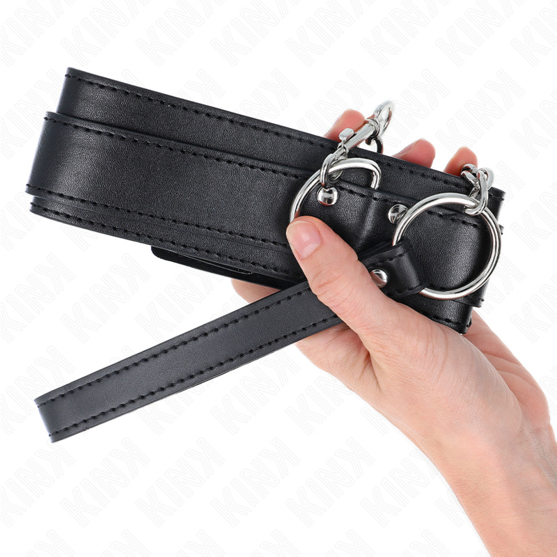 Kink Collar & Gag-Halskette mit Armband 65 cm Fibbie Silber · Bondage & Handschellen (Bild 5)