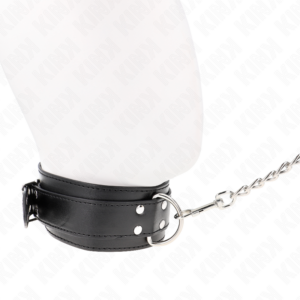 Kink Collar & Gag-Halskette mit Armband 65 cm Fibbie Silber · Bondage & Handschellen (Bild 4)
