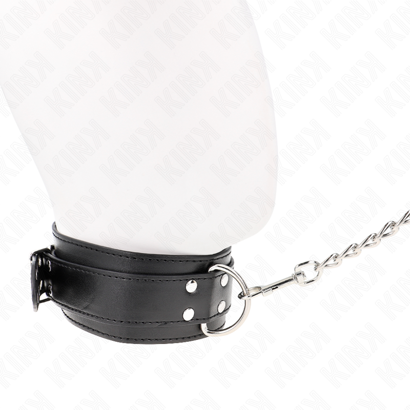 Kink Collar & Gag-Halskette mit Armband 65 cm Fibbie Silber · Bondage & Handschellen (Bild 4)