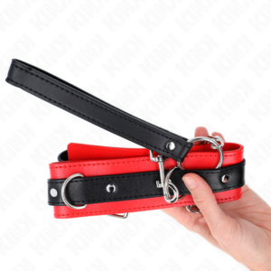 Kink Collar & Gag-Basic Halskette mit Halsband 65 cm Model 3 Rot 53 X 5 · Bondage & Handschellen (Bild 3)