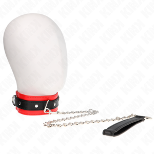 Kink Collar & Gag-Basic Halskette mit Halsband 65 cm Model 3 Rot 53 X 5 · Bondage & Handschellen