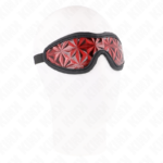 Kink Masked Allure-Augenmaske mit Diamantmuster · Bondage & Handschellen