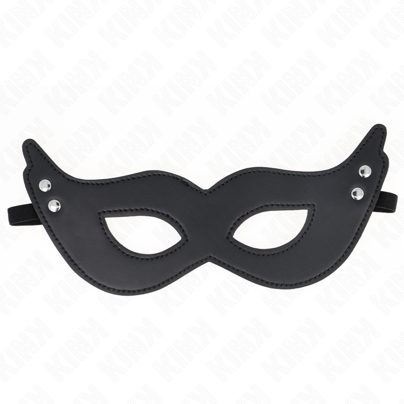 Kink Masked Allure-Lederimitation Maske mit Nieten Modell 1 · Bondage & Handschellen (Bild 2)
