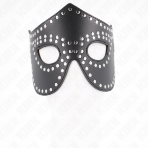 Kink Masked Allure-Lederimitation Maske mit Nieten Modell 2 · Bondage & Handschellen (Bild 3)