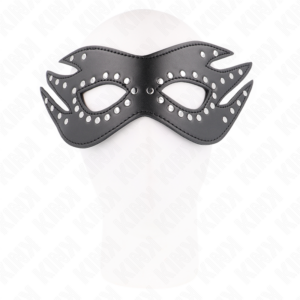 Kink Masked Allure-Umweltfreundliche Ledermaske mit Modell 3 Nieten · Bondage & Handschellen (Bild 3)