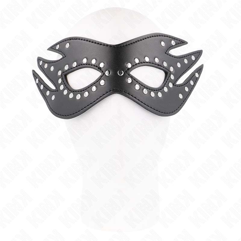 Kink Masked Allure-Umweltfreundliche Ledermaske mit Modell 3 Nieten · Bondage & Handschellen (Bild 3)