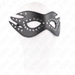 Kink Masked Allure-Umweltfreundliche Ledermaske mit Modell 3 Nieten · Bondage & Handschellen