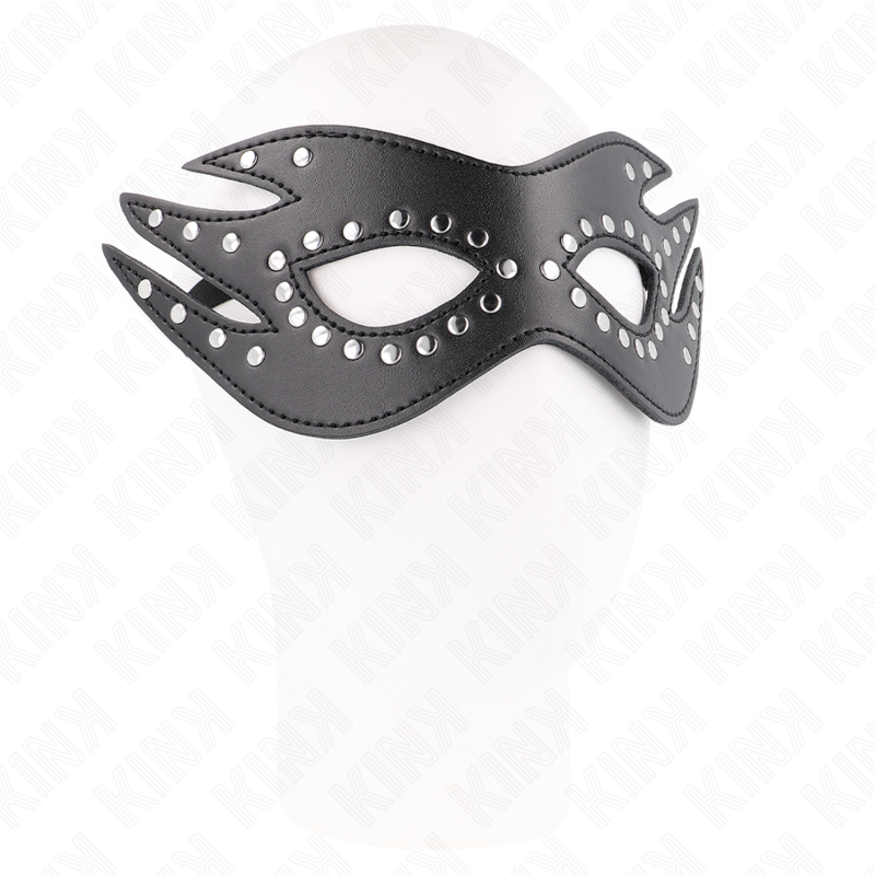 Kink Masked Allure-Maske aus Kunstleder mit Nieten Modell 3