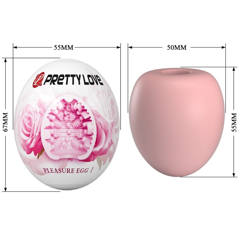 Bodies & Masturbators-Masturbator Männlich Egg Rosa-TPR, Wasserdicht · Sextoys (Bild 8)