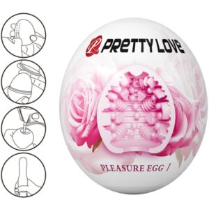 Bodies & Masturbators-Masturbator für Männer Egg Rosa-TPR, wasserdicht