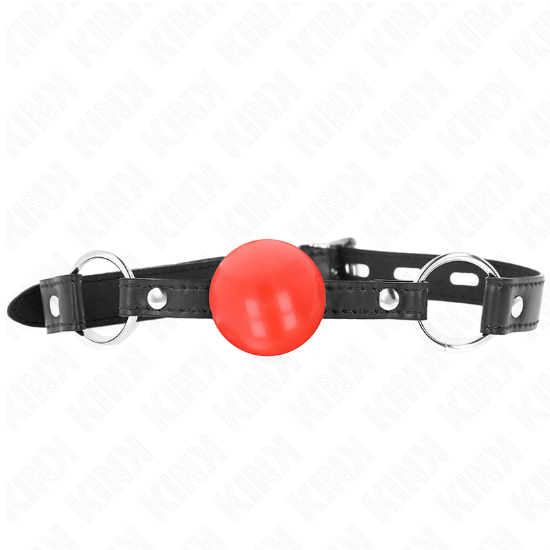 Kink Collar & Gag-Gag Kugel Tpe 4 cm Rot 60 X 2 cm · Bondage & Handschellen (Bild 2)