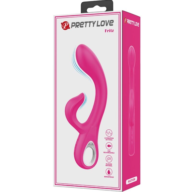 High Tech-Fritz Rabbit Vibrator 12 Rosa-Silikon-Vibrationen, 12 Geschwindigkeiten · Vibratoren (Bild 2)