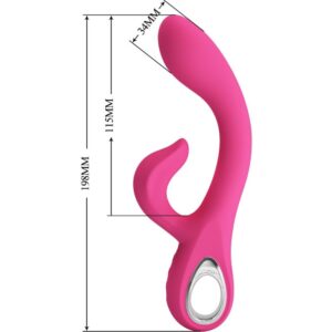 High Tech-Fritz Rabbit Vibrator 12 Rosa-Silikon-Vibrationen, 12 Geschwindigkeiten · Vibratoren (Bild 8)