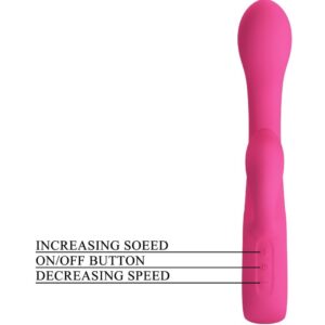 High Tech-Fritz Rabbit Vibrator 12 Rosa-Silikon-Vibrationen, 12 Geschwindigkeiten · Vibratoren (Bild 9)