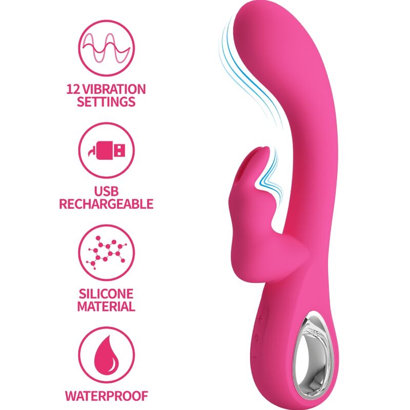 High Tech-Novak Rabbit Vibrator 12 Rosa-Silikon-Vibrationen, 12 Geschwindigkeiten · Vibratoren (Bild 9)
