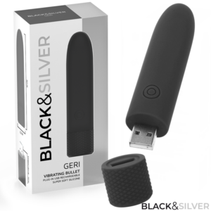 Black&silver-Geri Usb Wiederaufladbar Bullet Vibrierend 8 Vibrationen · Vibratoren