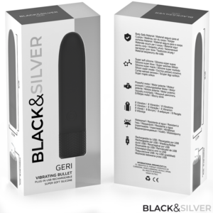Black&silver-Geri Usb Wiederaufladbar Bullet Vibrierend 8 Vibrationen · Vibratoren (Bild 7)
