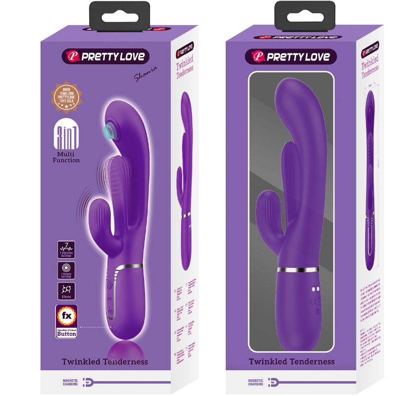 High Tech-Shania Triple Rabbit Vibrator Multifunktion · Vibratoren (Bild 15)