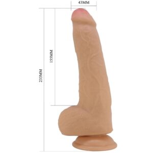 Dildos-Draco Dildo Realistisch 23 cm Flesh-TPR, Wasserdicht, Saugnapf · Sextoys (Bild 4)
