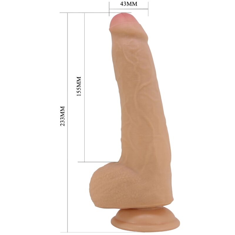 Dildos-Draco Dildo Realistisch 23 cm Flesh-TPR, Wasserdicht, Saugnapf · Sextoys (Bild 4)