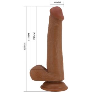 Dildos-Talen Dildo Realistisch 22 cm Braun-TPR, Wasserdicht, Saugnapf · Sextoys (Bild 4)