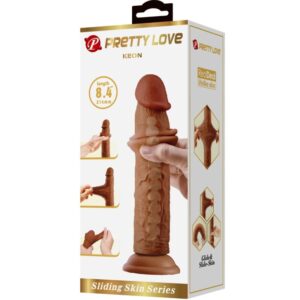 Dildos-Keon Dildo Realistisch 21 cm Braun-TPR, Wasserdicht, Saugnapf · Sextoys (Bild 7)