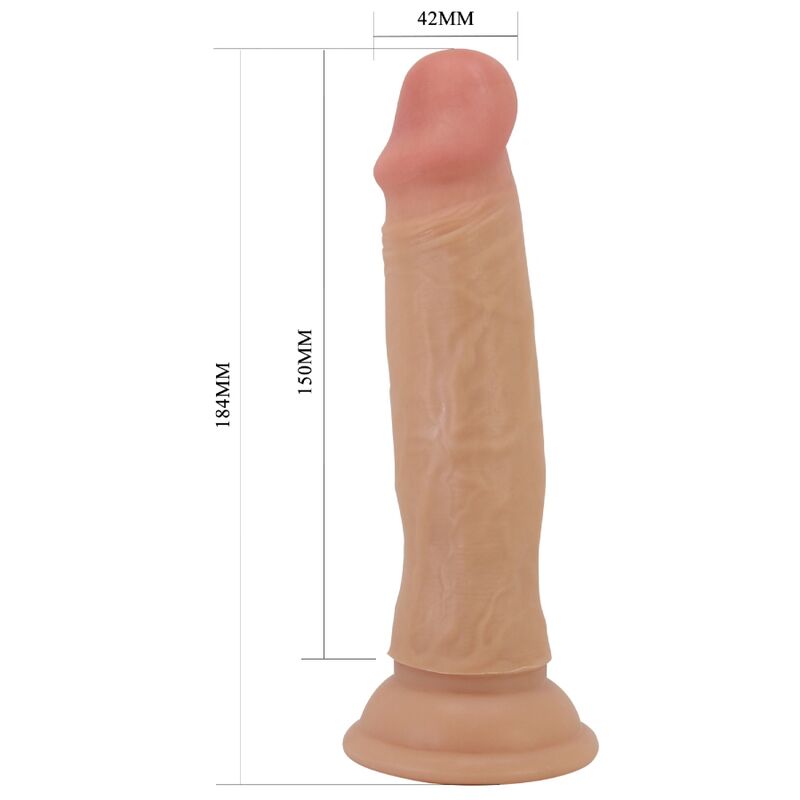Dildos-Quentin Dildo Realistisch 18 cm Flesh-TPR, Wasserdicht, Saugnapf · Sextoys (Bild 4)
