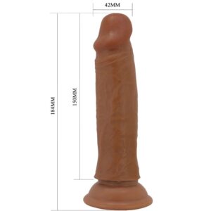 Dildos-Quentin Dildo Realistisch 18 cm Braun-TPR, Wasserdicht, Saugnapf · Sextoys (Bild 2)