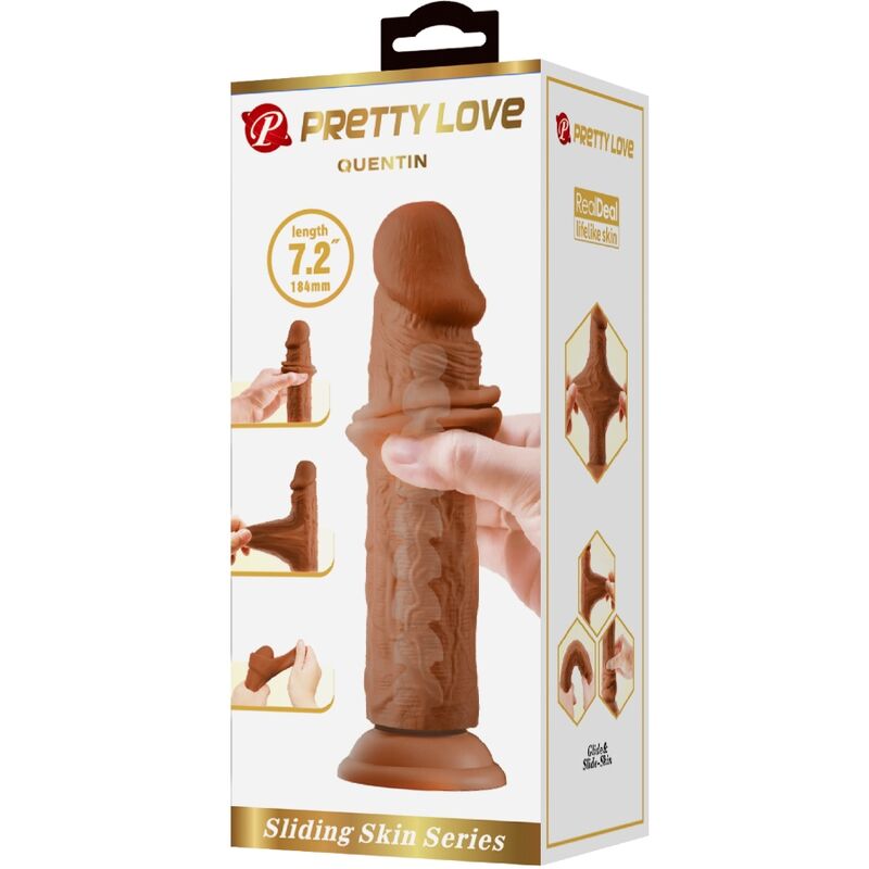 Dildos-Quentin Dildo Realistisch 18 cm Braun-TPR, Wasserdicht, Saugnapf · Sextoys (Bild 5)