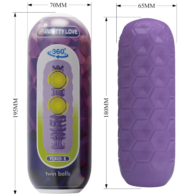 Pretty Love-Masturbator Männlich mit zwei Bällen · Sextoys (Bild 13)