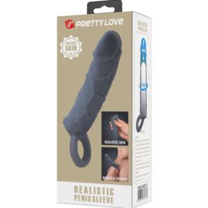 For Him-Penishülle Realistische Haut für Penis, Grau geschlossen-TPR · Sextoys (Bild 4)