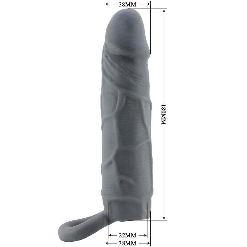 For Him-Penishülle Realistische Haut für Penis, Grau geschlossen-TPR · Sextoys (Bild 6)