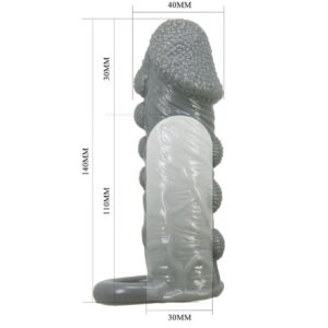 For Him-Realistisch für Vergrößerung und Verzögerung, Grau-TPR · Sextoys (Bild 5)