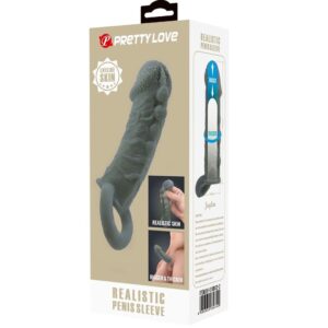 For Him-Realistisch für Vergrößerung und Verzögerung, Grau-TPR · Sextoys (Bild 7)