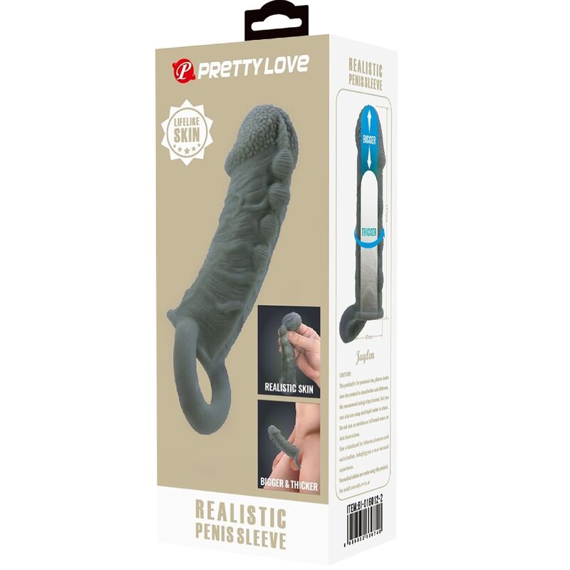 For Him-Realistisch für Vergrößerung und Verzögerung, Grau-TPR · Sextoys (Bild 7)