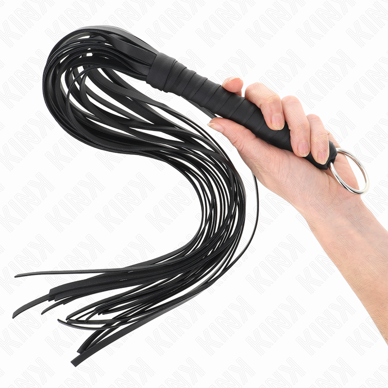 Kink Impact & Touch-Peitsche mit Ring 65 cm
