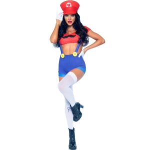 Leg Avenue Costumes-Sexy Mario Bros Kostüm Rot/Blue S · Sexy Damen-Dessous (Bild 3)