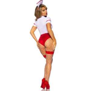Leg Avenue Costumes-Kostüm Assistentin Sexy Rot/Weiß · Sexy Damen-Dessous (Bild 8)
