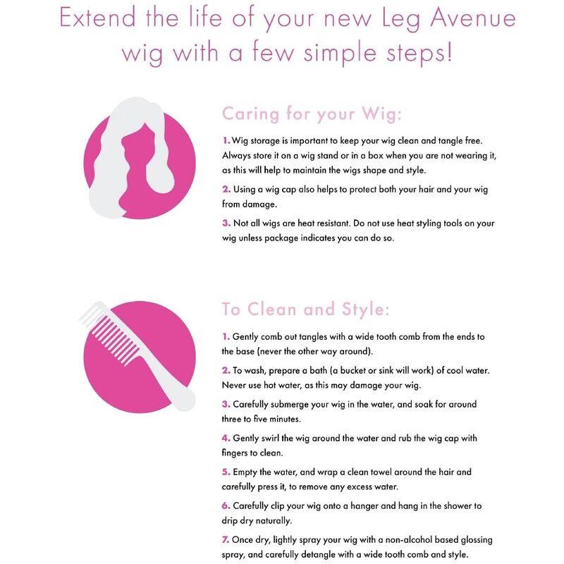 Leg Avenue Accessories-Leg Avenue Perücke Bob Natural Kurz · Sexy Damen-Dessous (Bild 2)