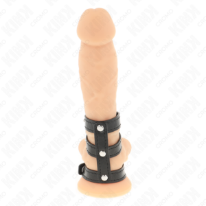 Kink Ring Power-Penisring Triple Haut mit Verschluss · BDSM-Zubehör (Bild 5)