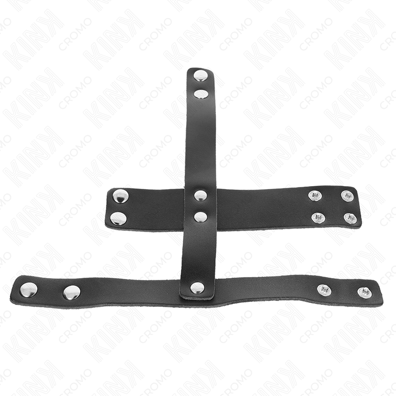 Kink Ring Power-Cage Leder Ring für den Penis mit Separator · BDSM-Zubehör (Bild 2)