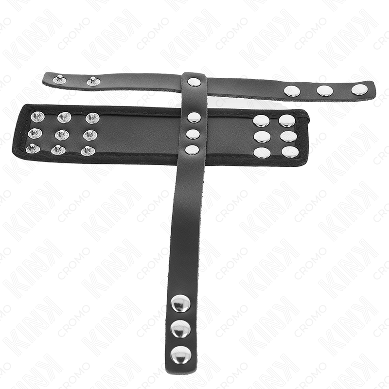 Kink Ring Power-Käfigring für Leder Penis mit Armband · BDSM-Zubehör (Bild 2)