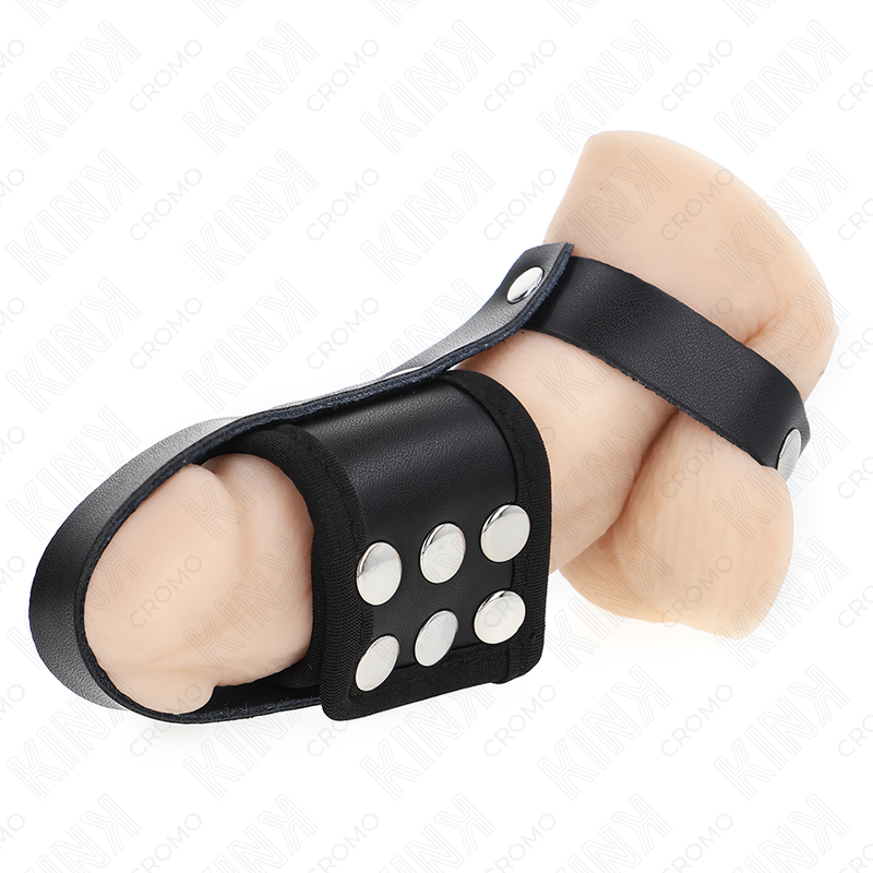 Kink Ring Power-Käfigring für Leder Penis mit Armband · BDSM-Zubehör (Bild 5)