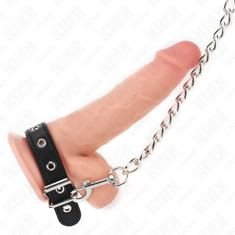 Kink Ring Power-Penisring Leder mit Gurt 21.5 X 2 · BDSM-Zubehör (Bild 3)
