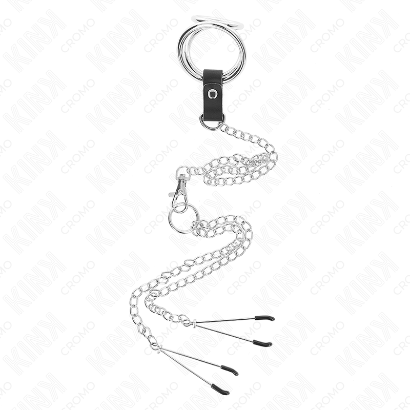 Kink Ring Power-Dreifach Metallring Verchromt für Penis 3 cm · BDSM-Zubehör (Bild 2)